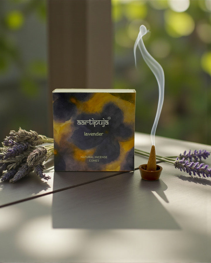 Lavender Dhoop Cones
